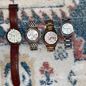 Set of 4 Michael Kors Watches - No Batteries